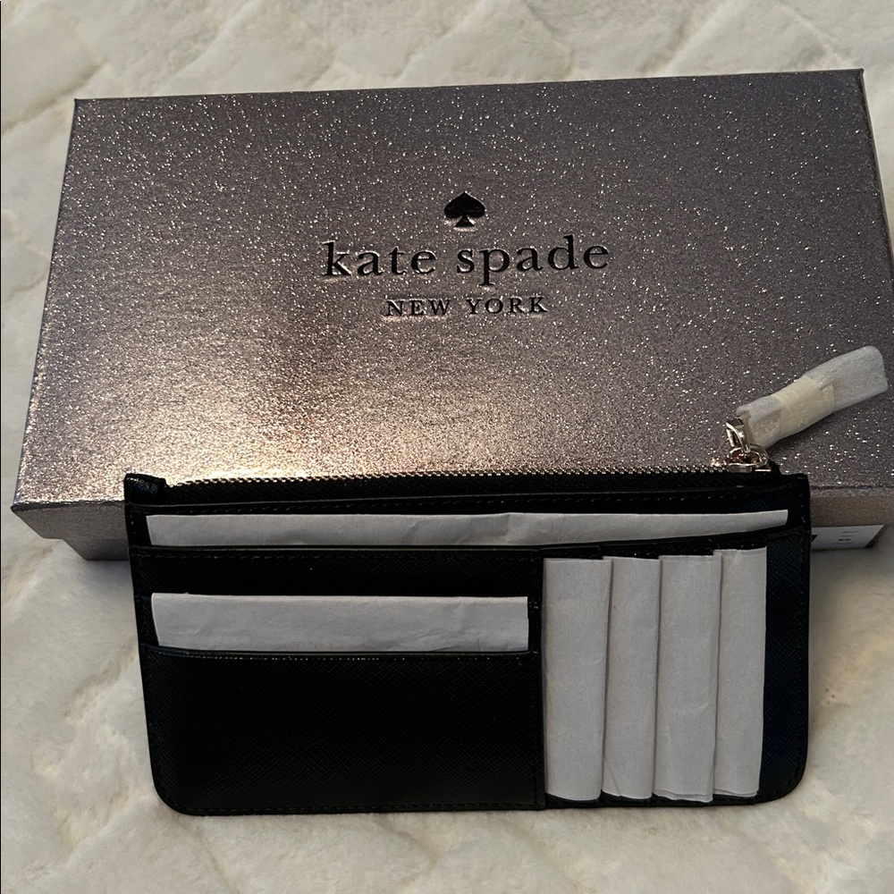 Kate Spade Black Kenzie Clutch Wallet - Picture 3 of 4
